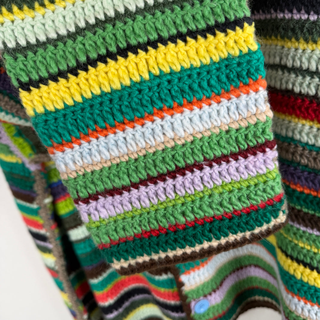 CPFM Crochet Knit Green Cardigan