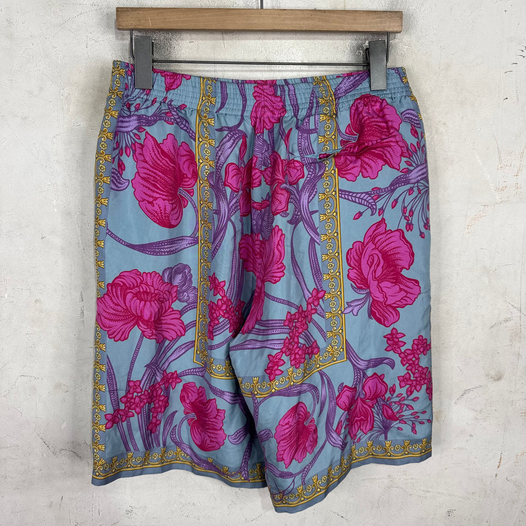Versace Silk Floral Shorts