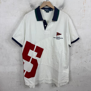 Ralph Lauren White Flag Patched 5 Polo