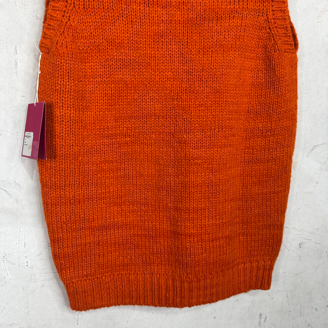 Elder Statesman Orange Cashmere Sweater Vest