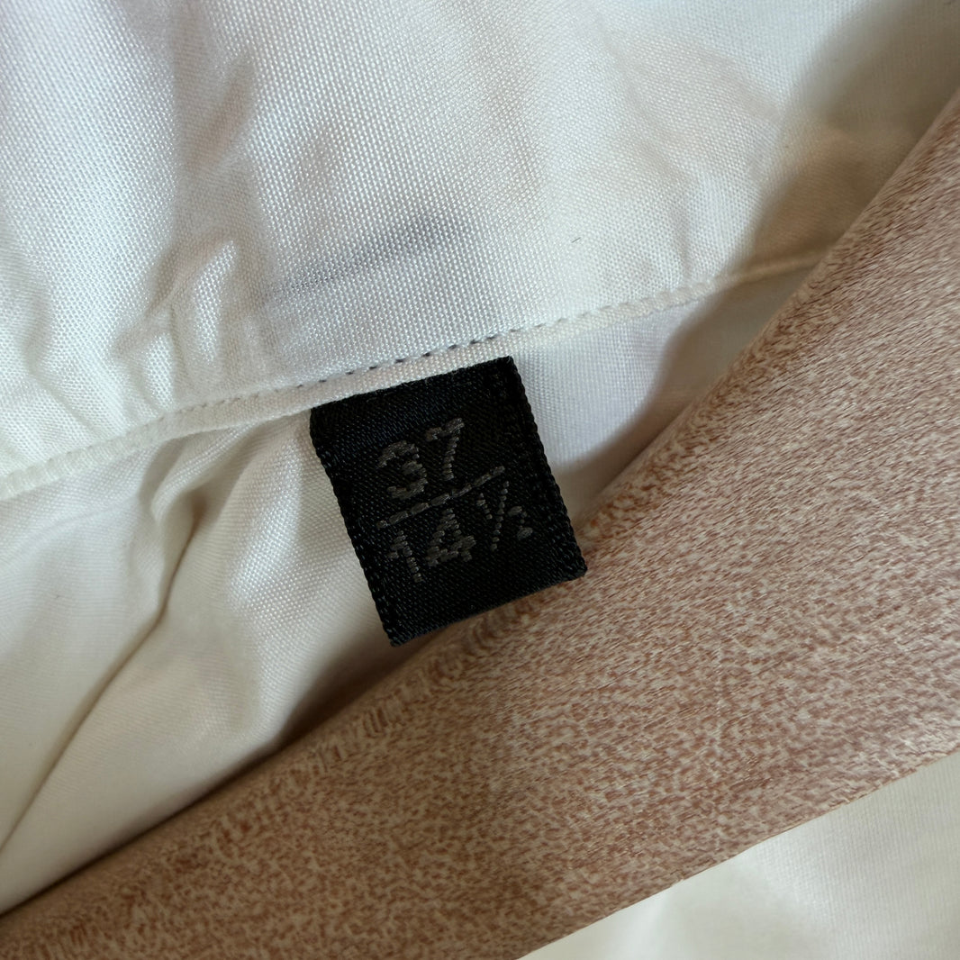 Lanvin White Silver Ball Detail Button Up Shirt