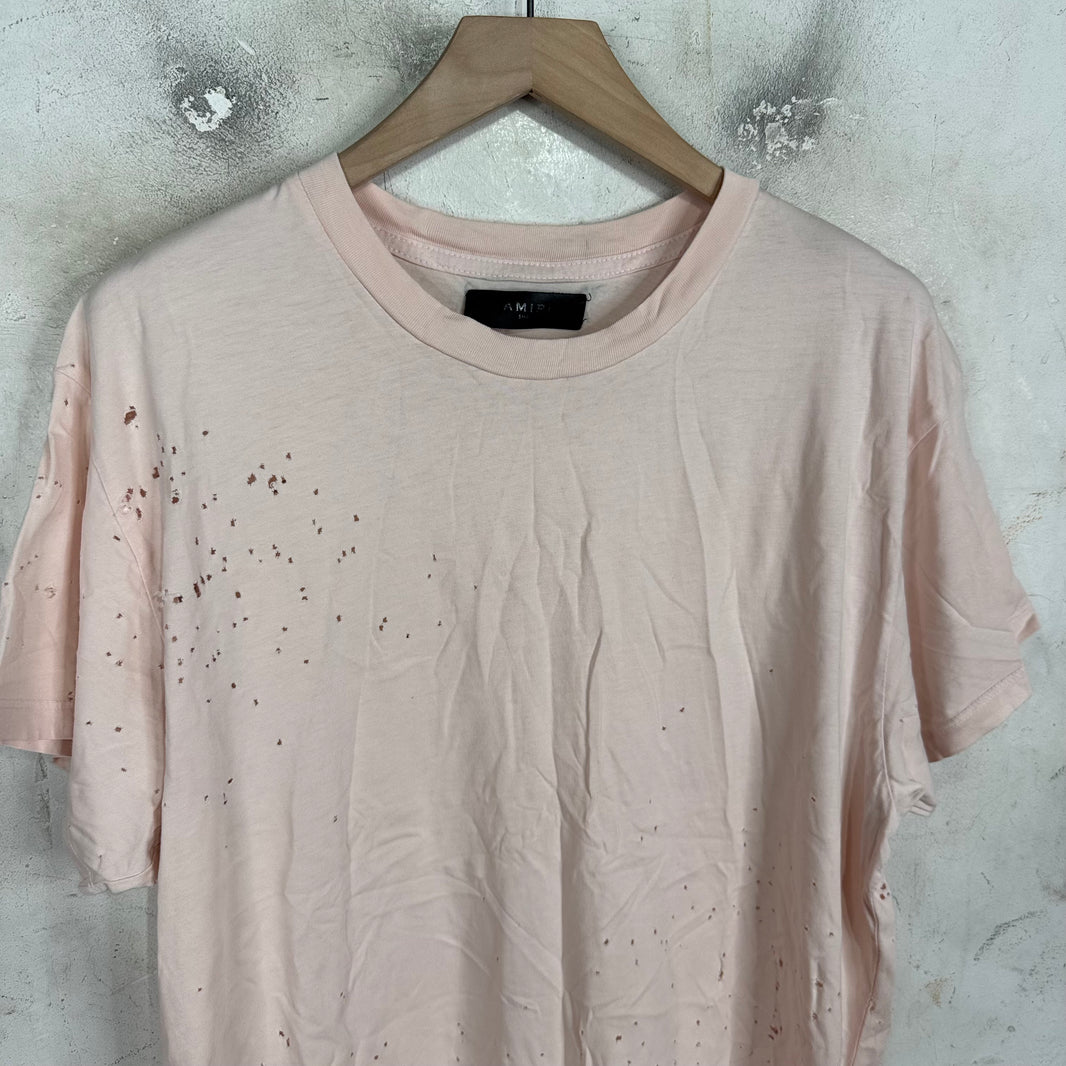 Amiri Pink Shotgun T-Shirt