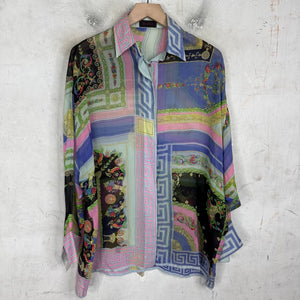 Versace Istante Silk Patterned Shirt