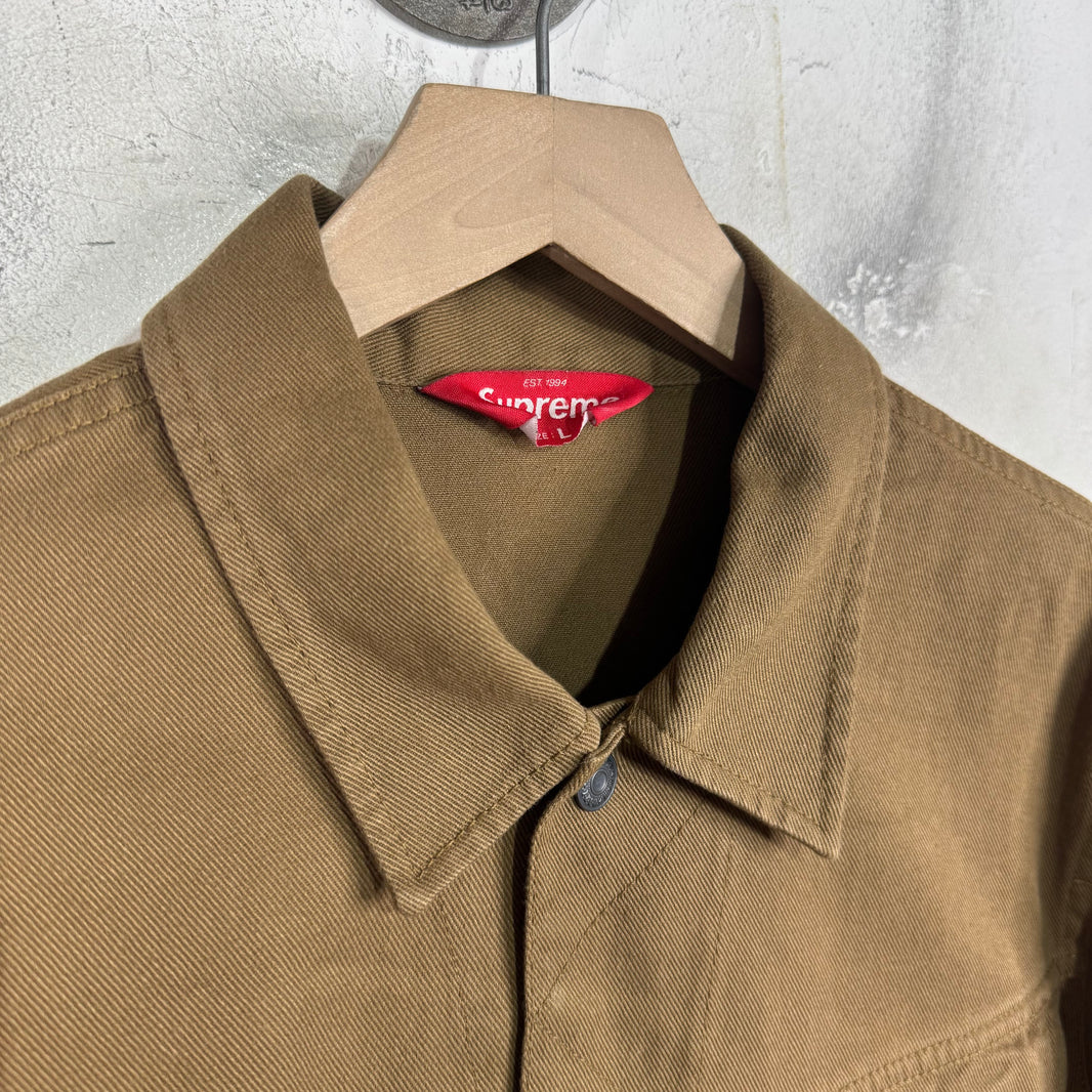 Supreme Light Brown Trucker Jacket