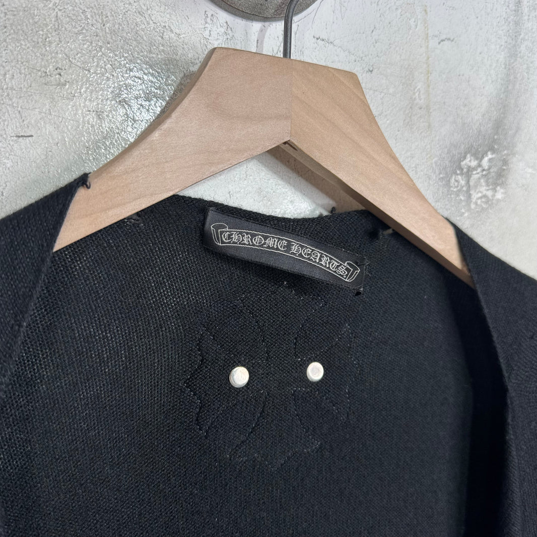 Chrome Hearts Cashmere Distressed Shawl