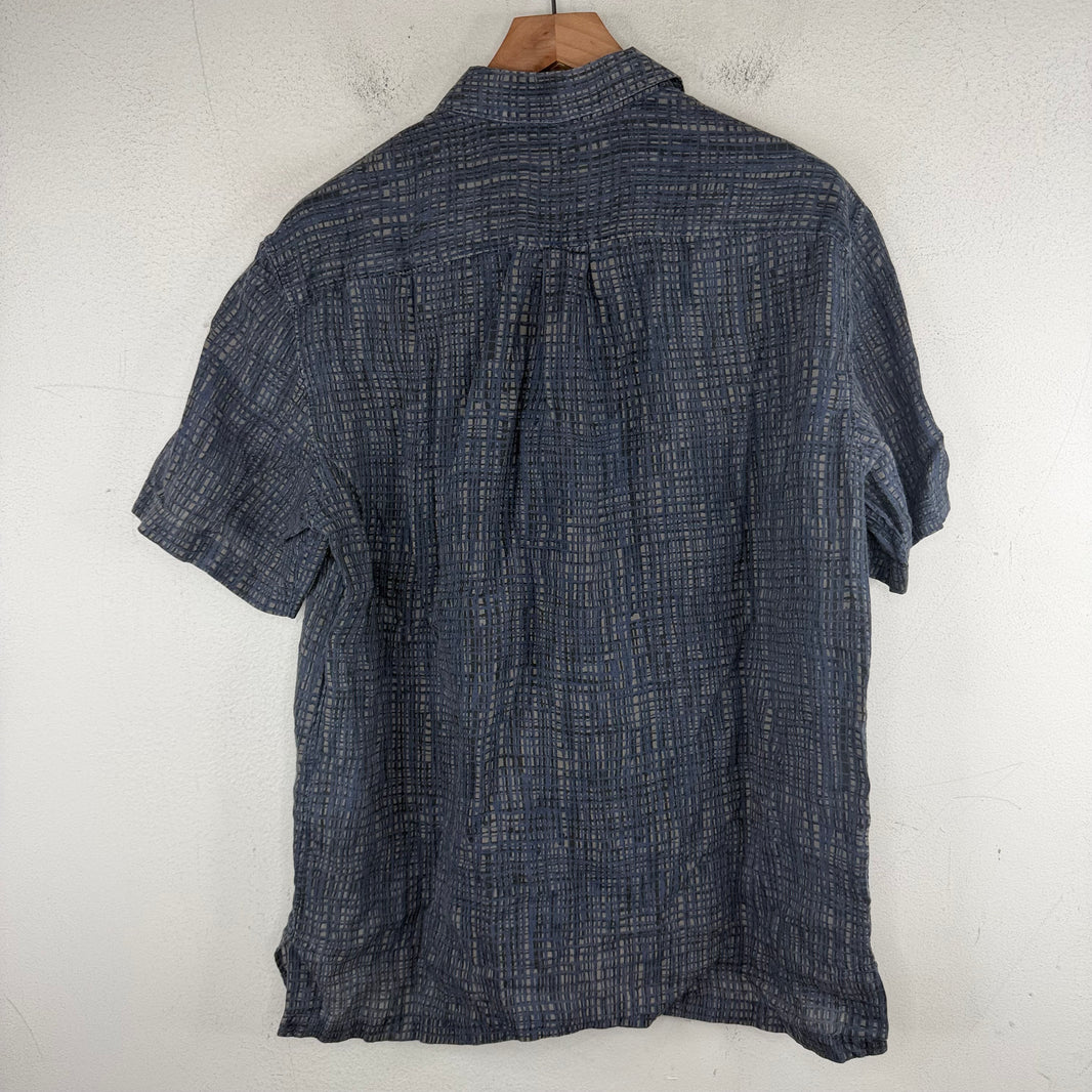 Balenciaga Layered Blue Grid S/S Shirt