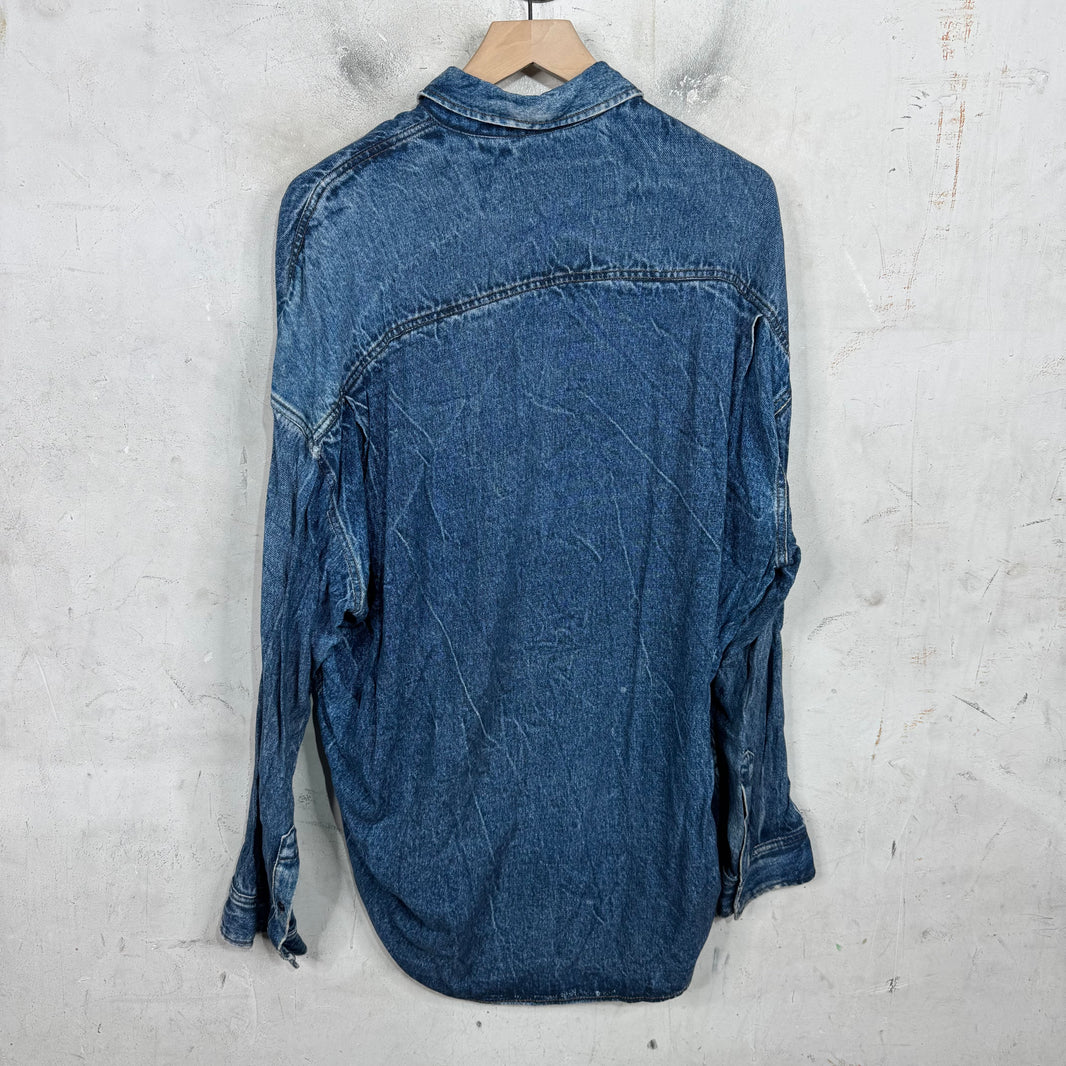 Balenciaga Blue Trompe Shirt