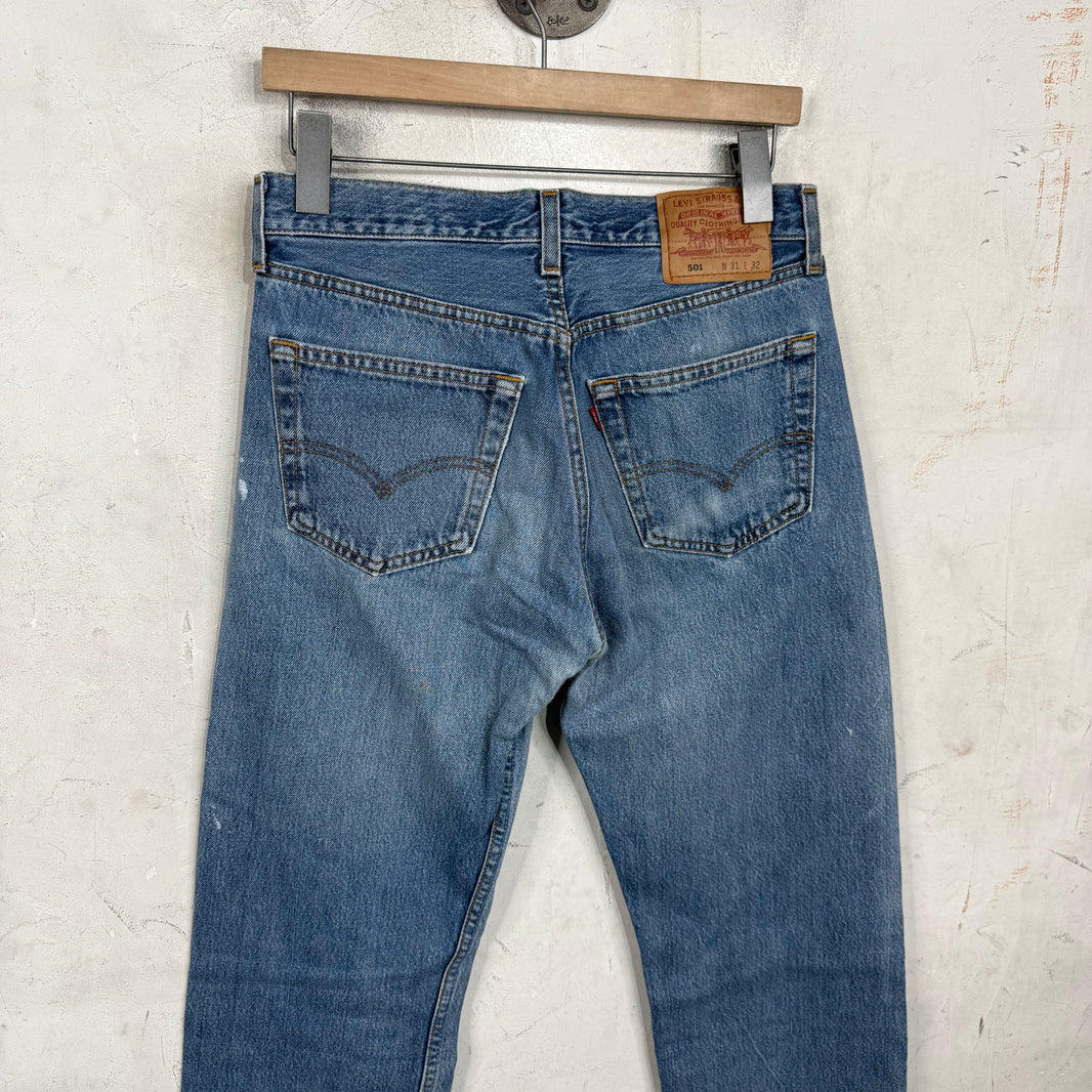 Vintage White Painted 501 Jeans