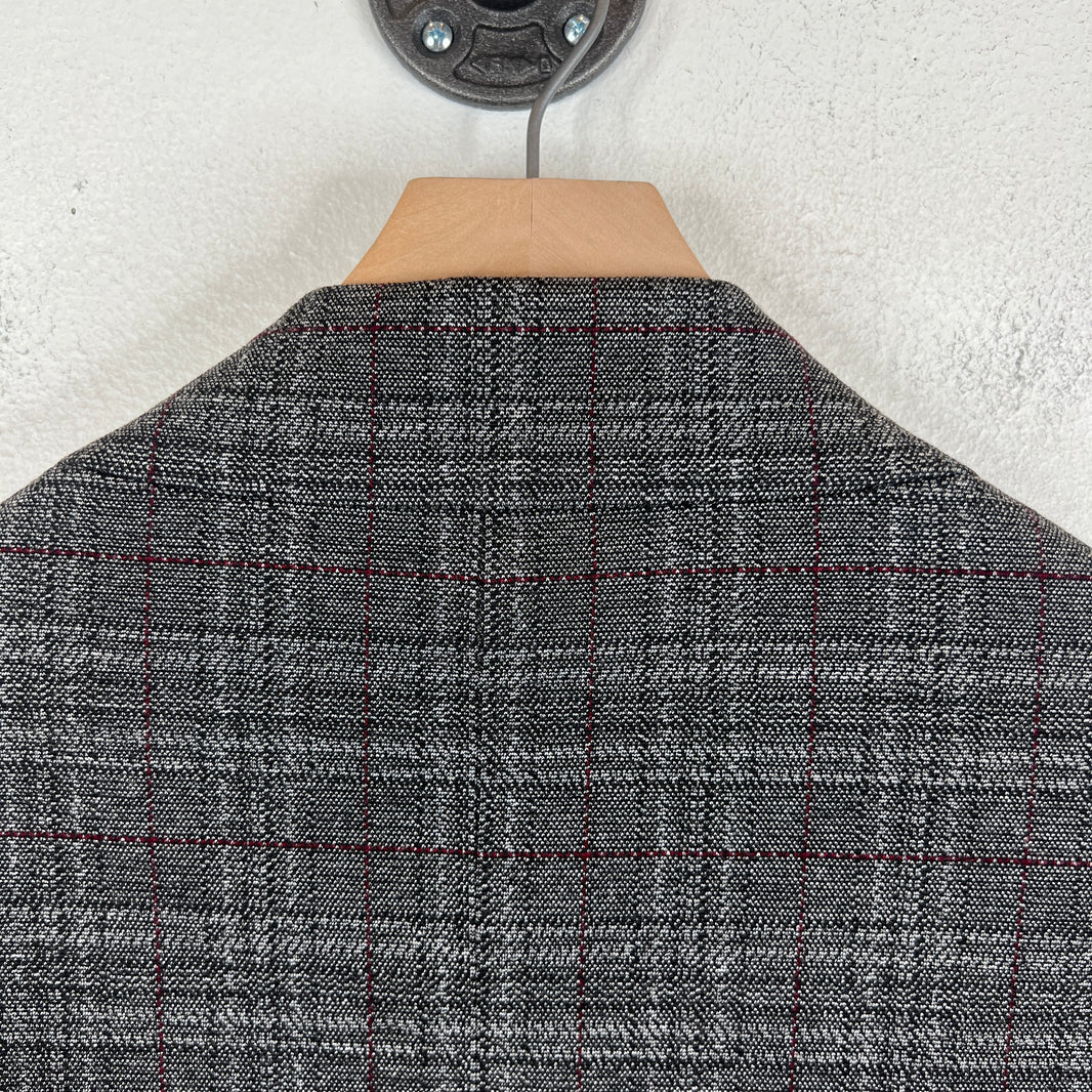 Balenciaga Double Breasted Plaid Blazer