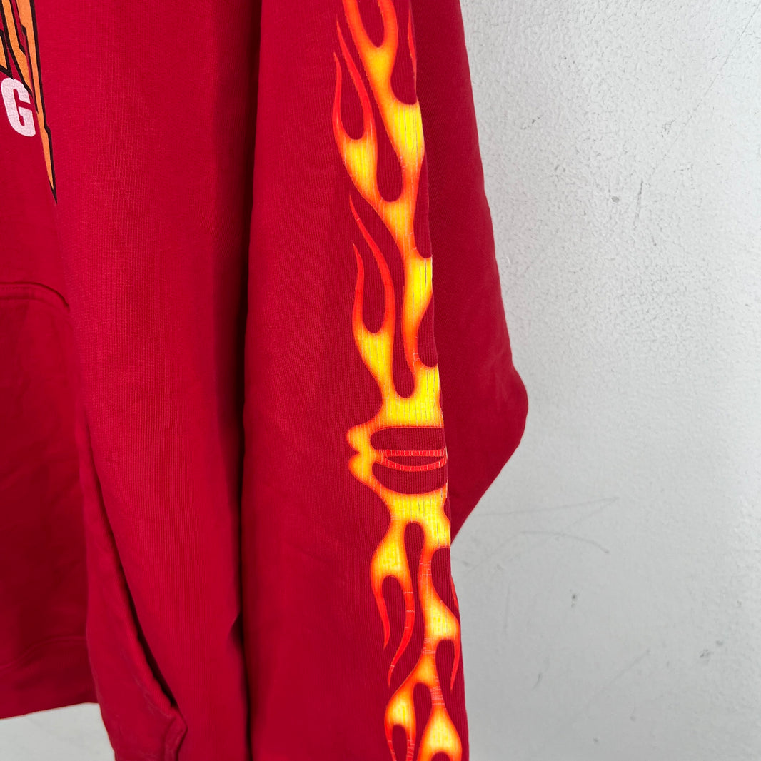 Balenciaga Sample Red Loop Unity Flames Hoodie