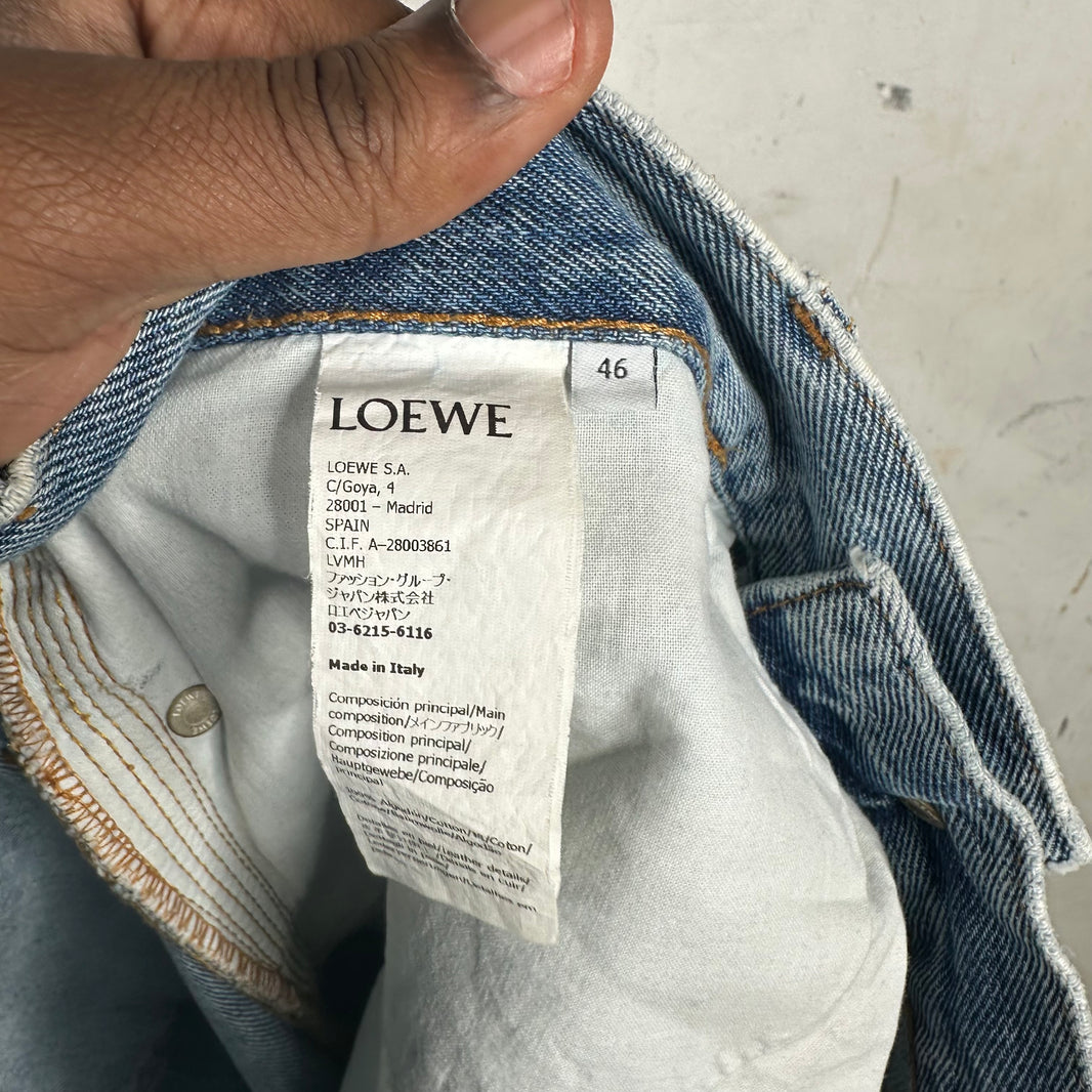 Loewe Lightwash Cuffed Jeans