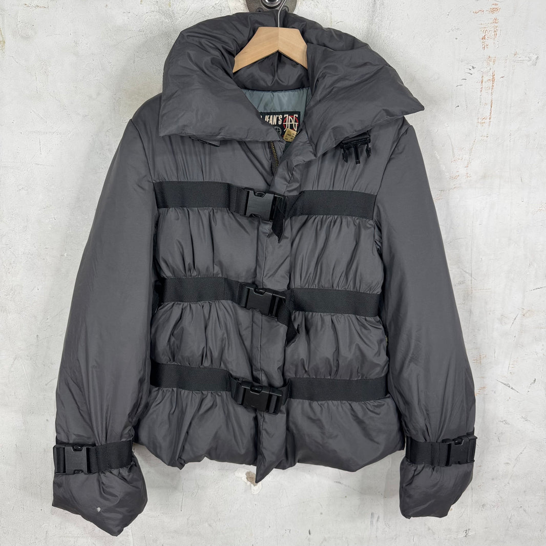 Jean Paul Gaultier Vintage Grey Bondage Puffer