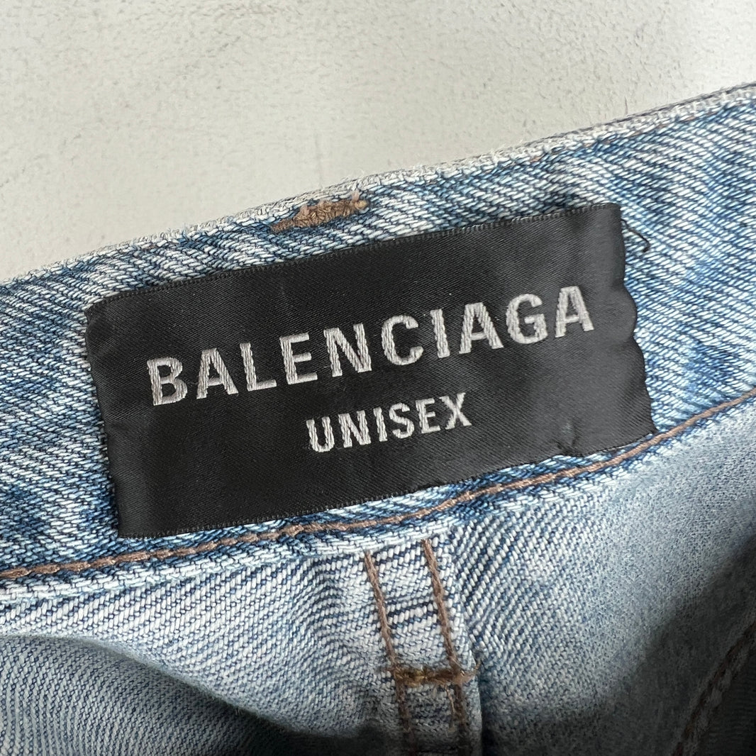 Balenciaga Blue Baggy Jeans