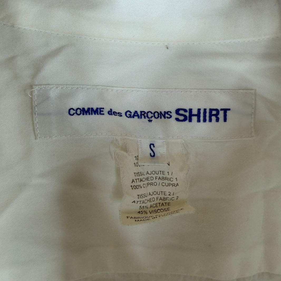 CDG White Striped Button Up Shirt