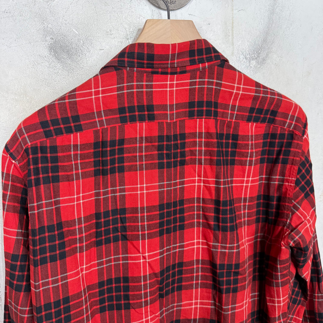 Dries Van Noten Red Plaid Flannel