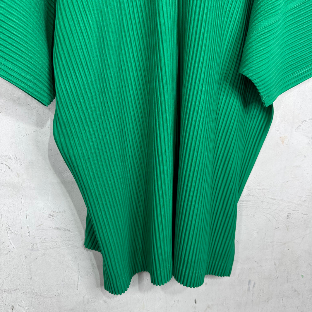 Issey Miyake Homme Plisse Green Buttoned Shirt