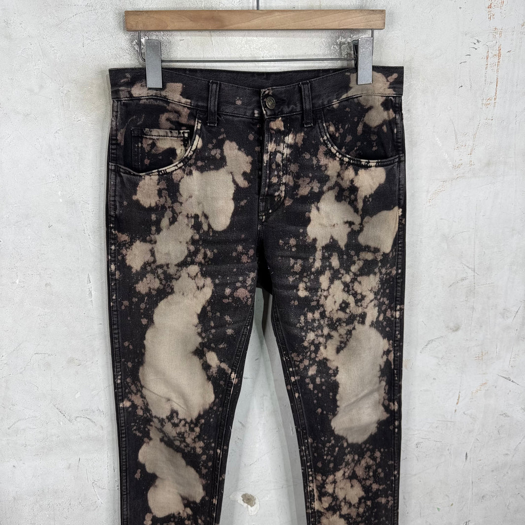 Gucci Bleached Splatter Jeans