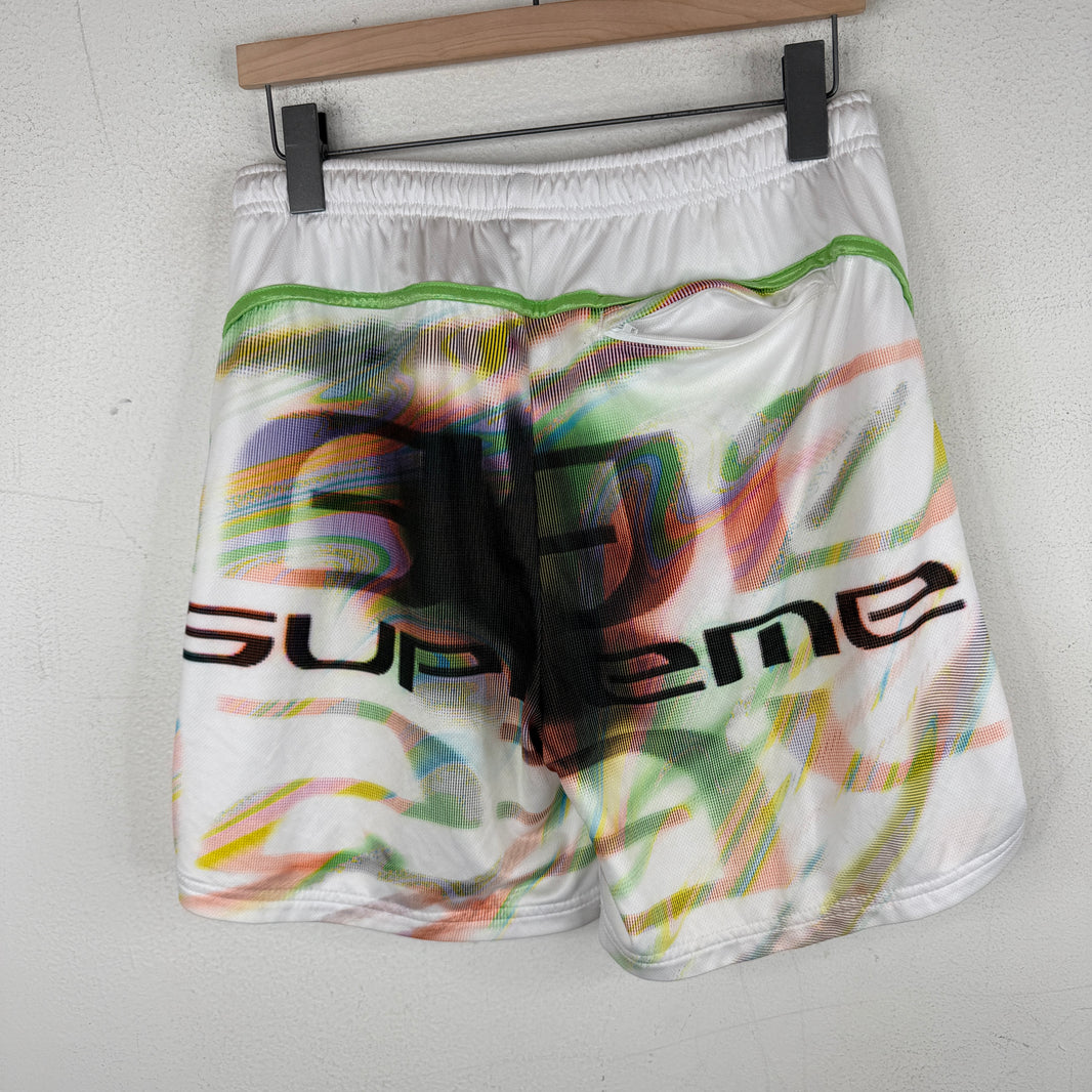Supreme White Feedback Shorts