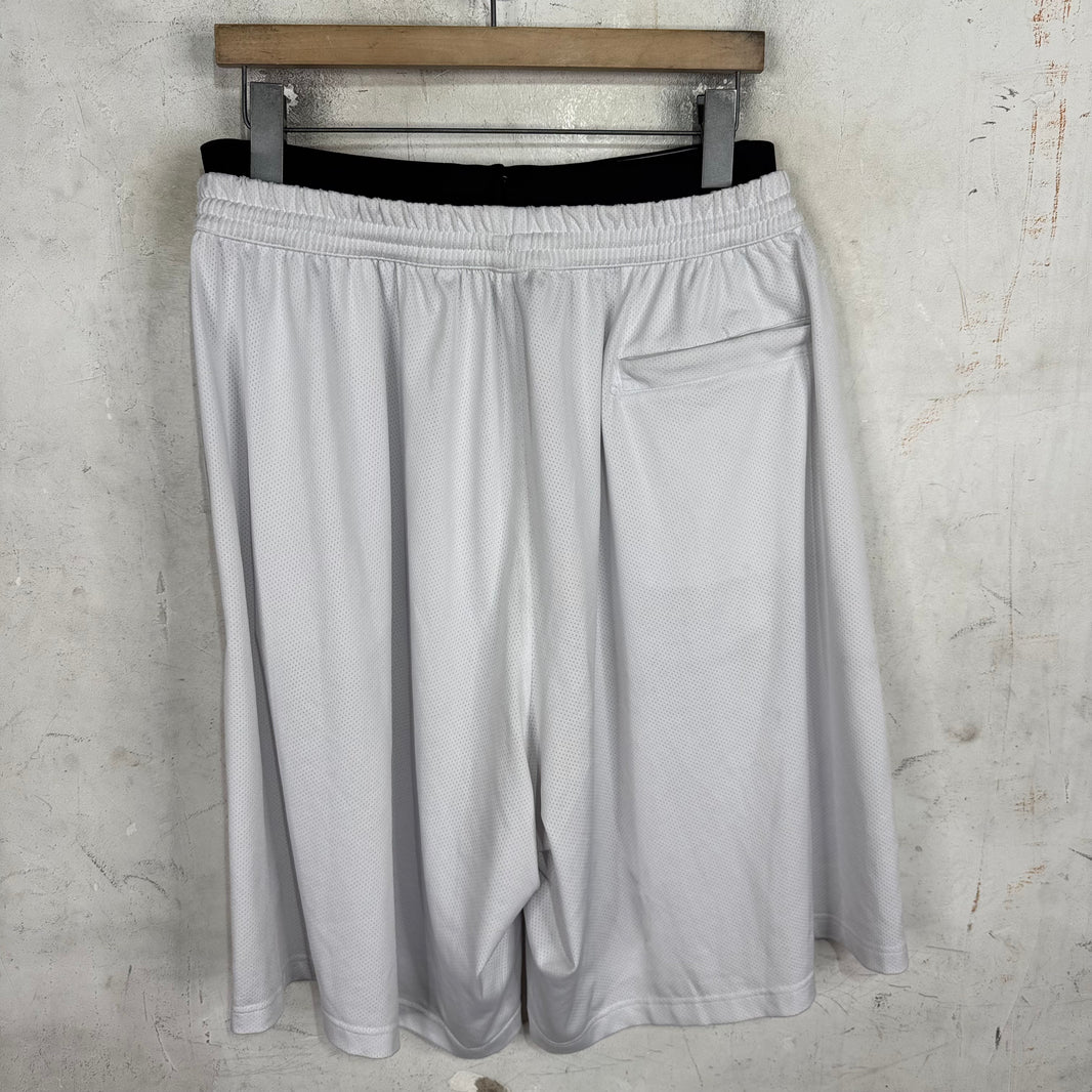 Balenciaga White Double Waist Shorts