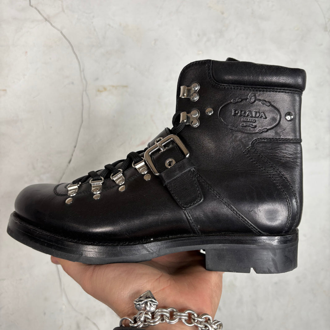 Prada Belted Hiking Boot