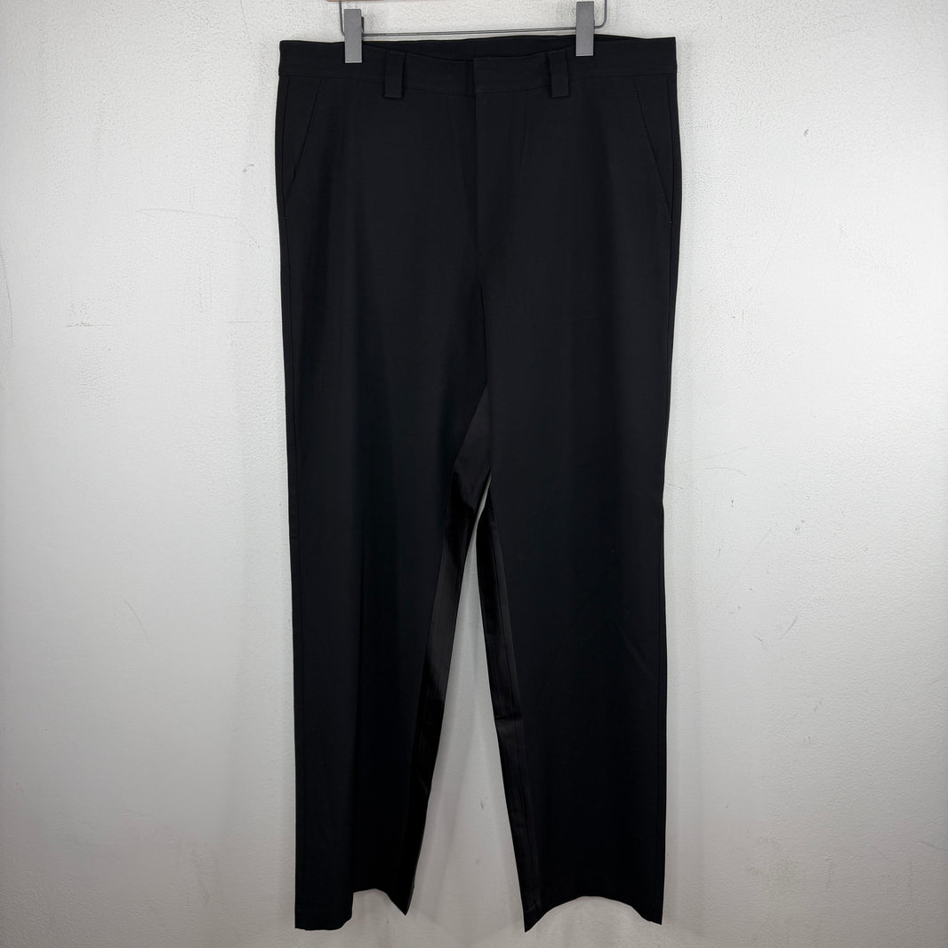 Prada Triangle Badge Inner Satin Baggy Trousers