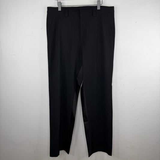 Prada Triangle Badge Inner Satin Baggy Trousers
