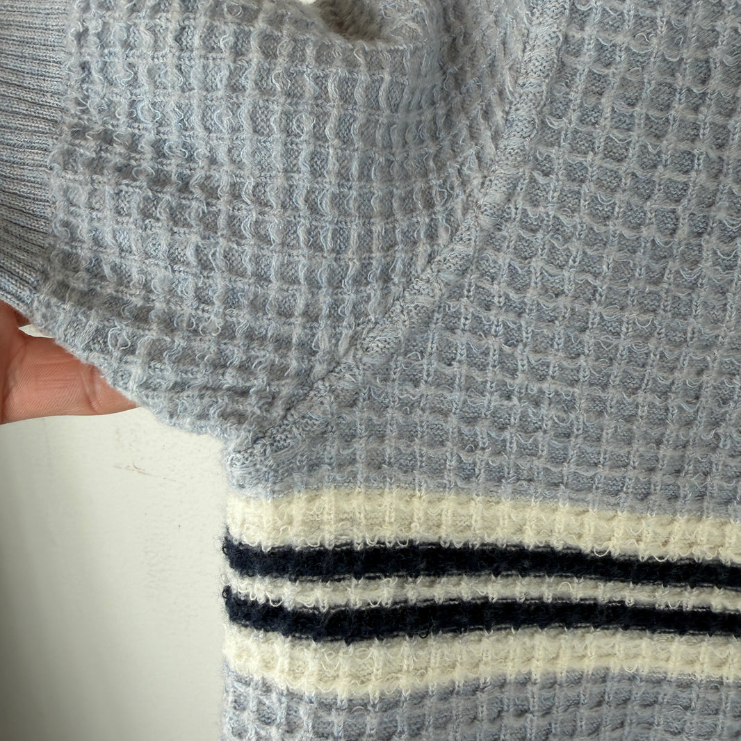 Marni Waffle Knit Striped Polo T-Shirt