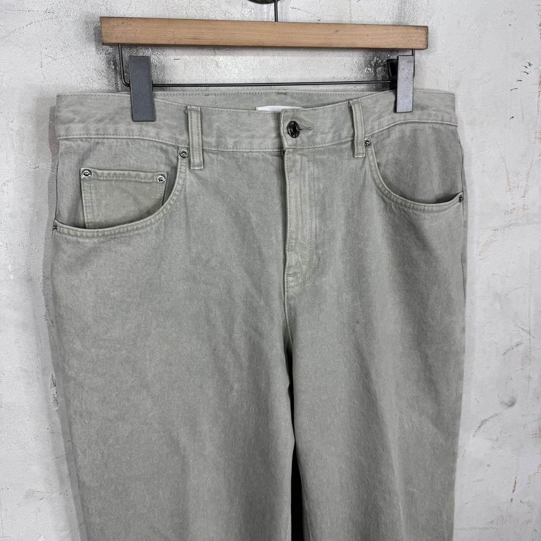 Helmut Lang Grey Back Seam Jeans