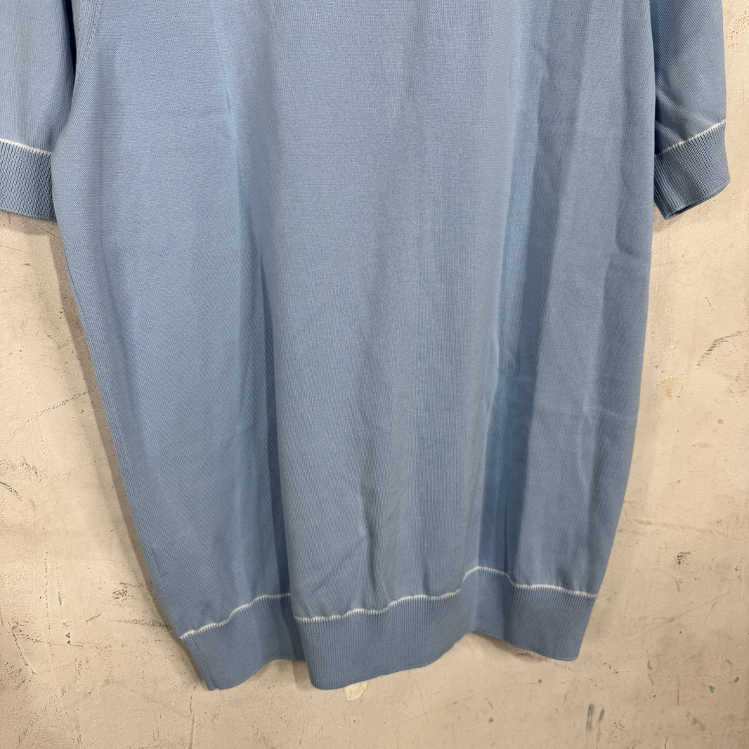 Louis Vuitton Blue Uniformes Knitted Polo