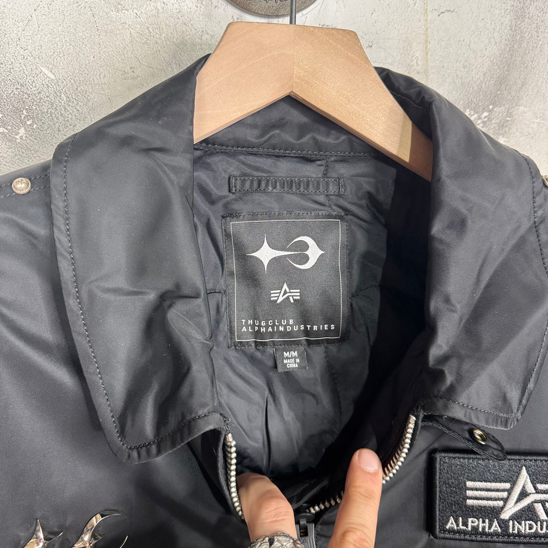 Thug Club x Alpha Industries Studded Bomber