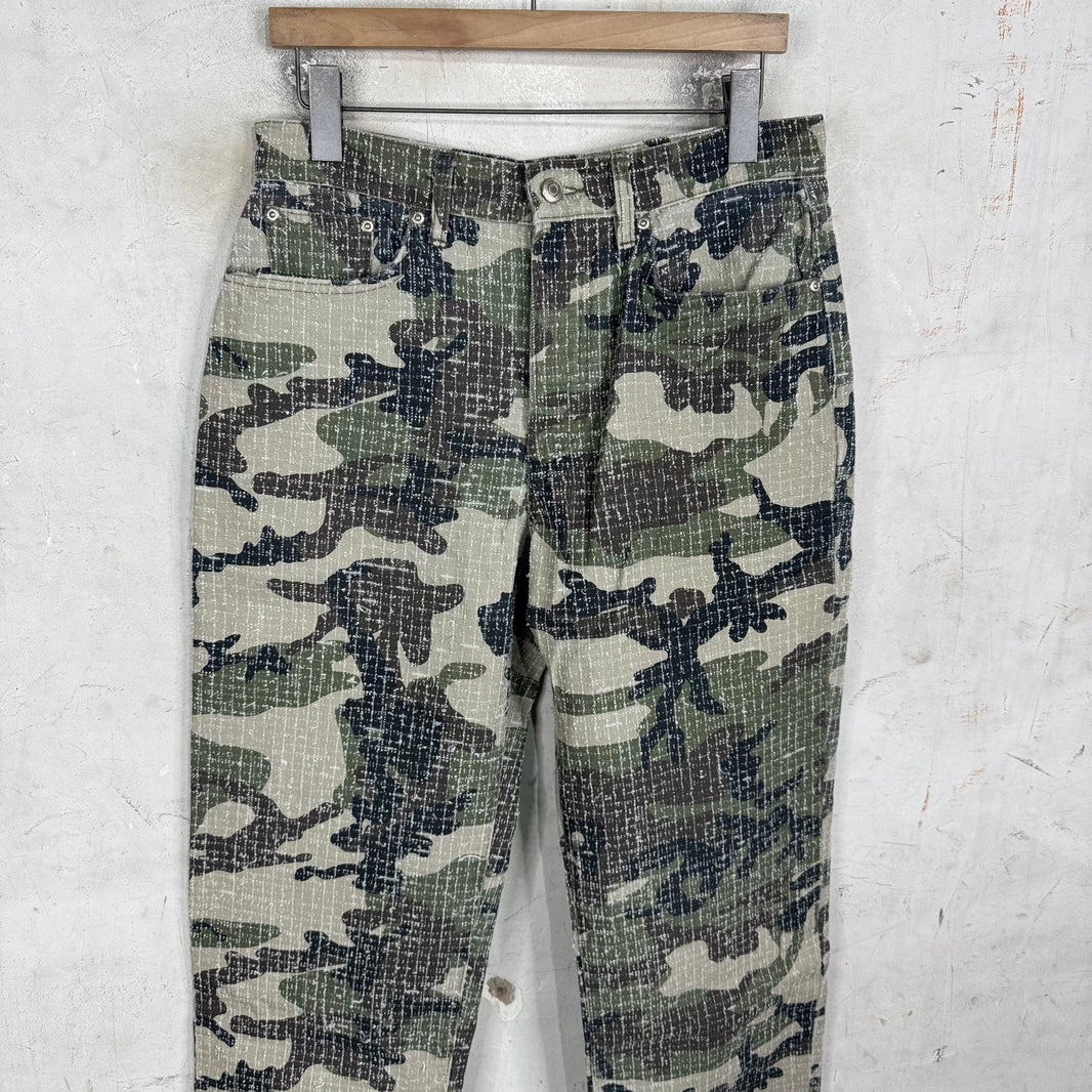 Stussy Camo Needle Punch Big Ol Jeans