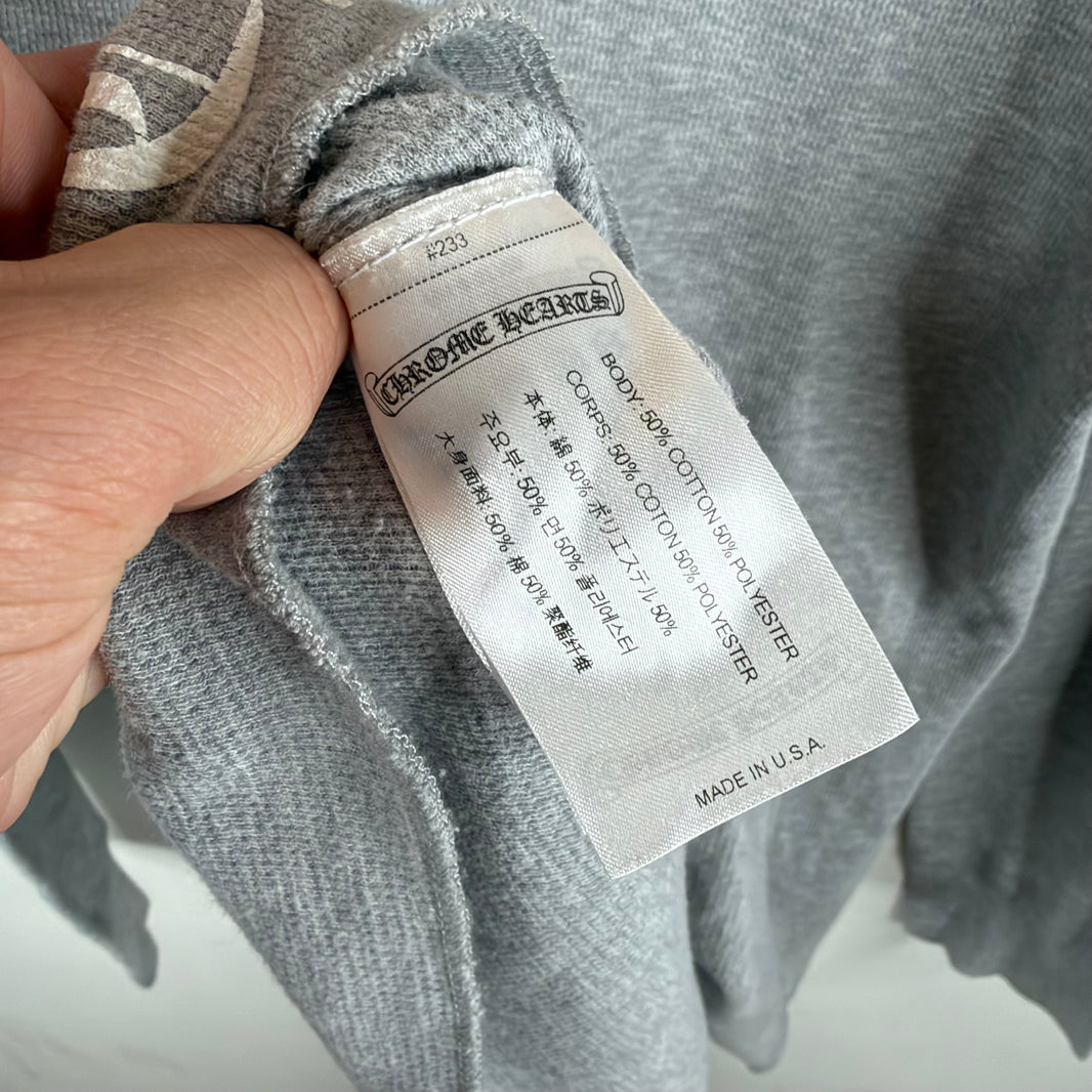 Chrome Hearts Gray Dagger L/S Thermal Shirt