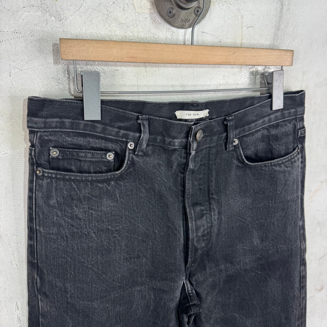 The Row Black Selvedge Jeans