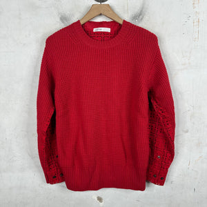Sacai Paneled Knit Sweater