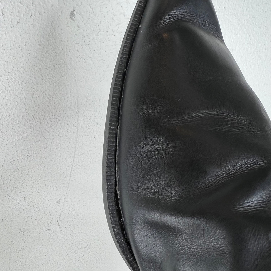 Saint Laurent Leather Duckie Ankle Boot