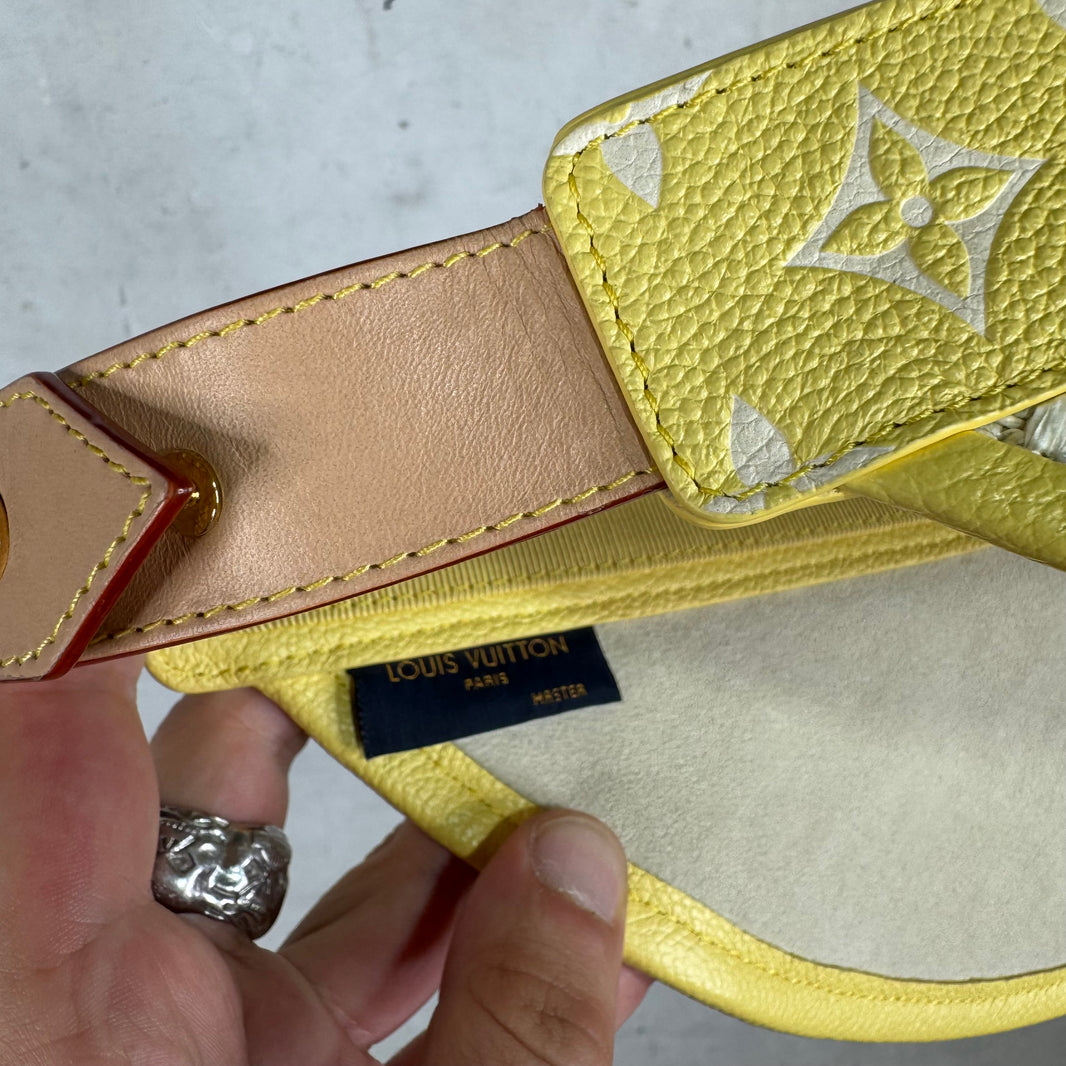 Louis Vuitton Woven Leather Monogram Visor
