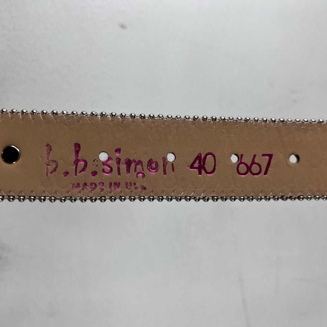 BB Simon Green Paw Print Belt