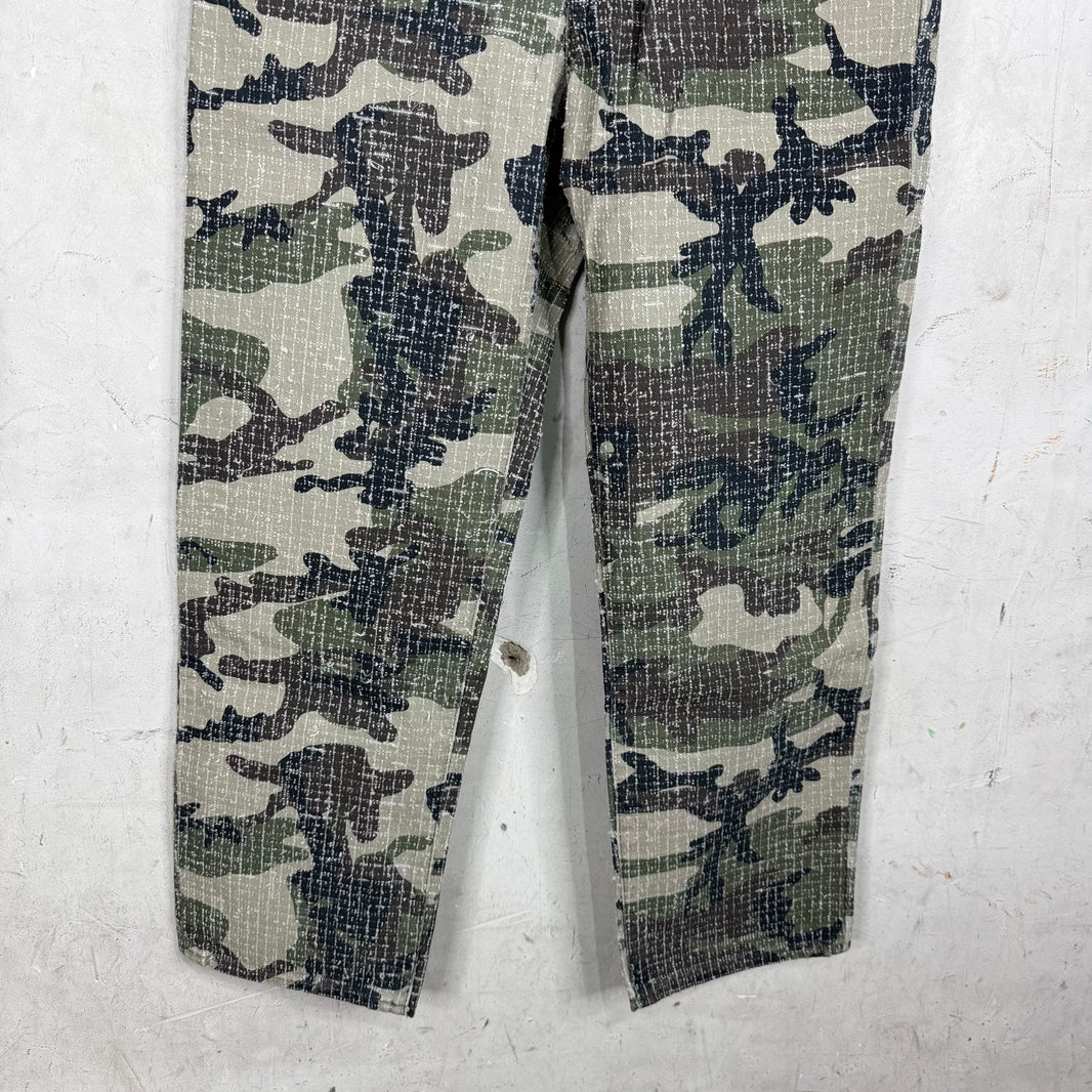 Stussy Camo Needle Punch Big Ol Jeans