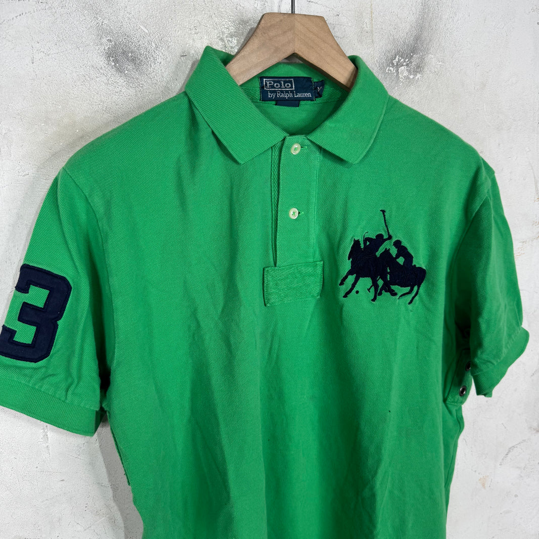 Ralph Lauren Green Navy Multi Horse Polo