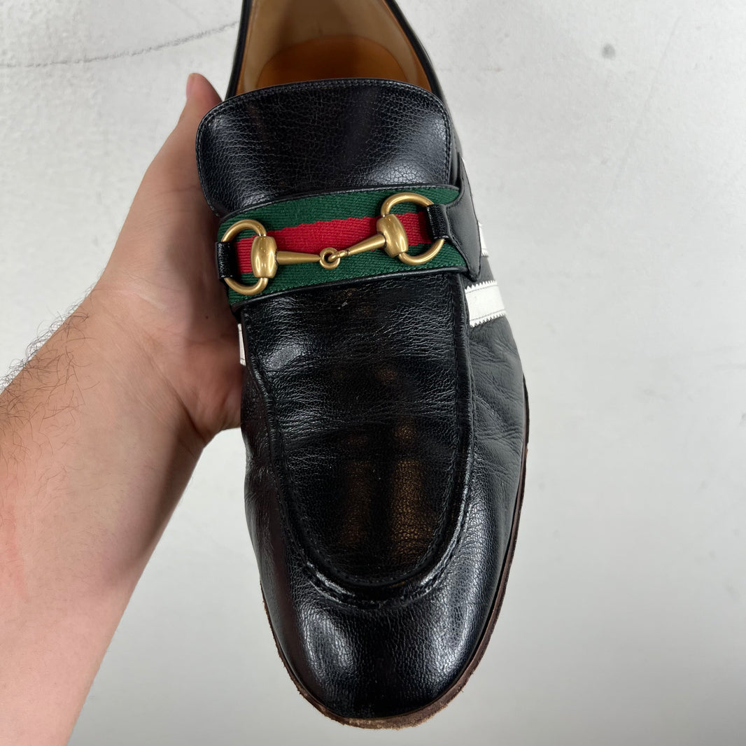 Gucci Adidas Horsebit Loafers