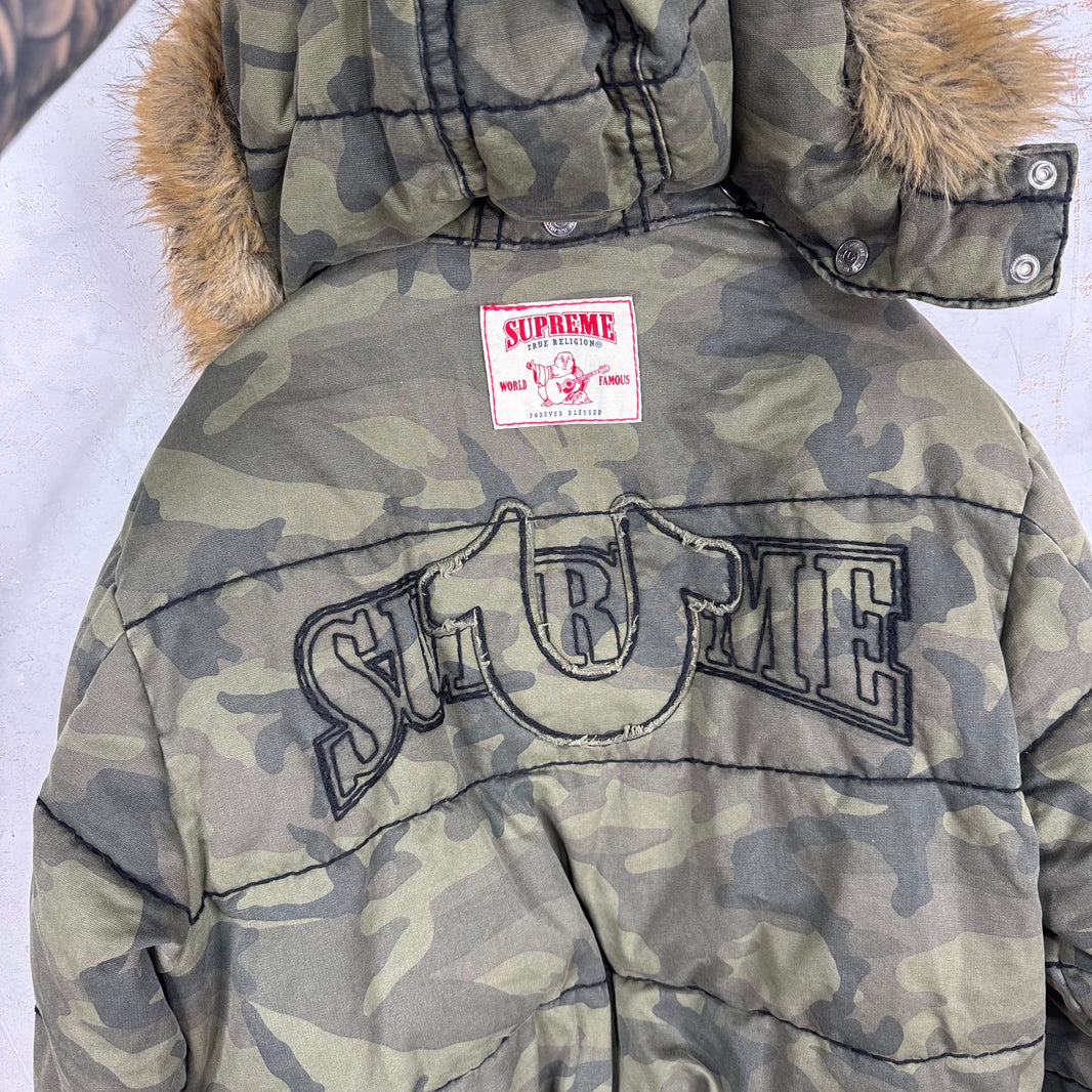 Supreme x True Religion Camo Puffer Jacket