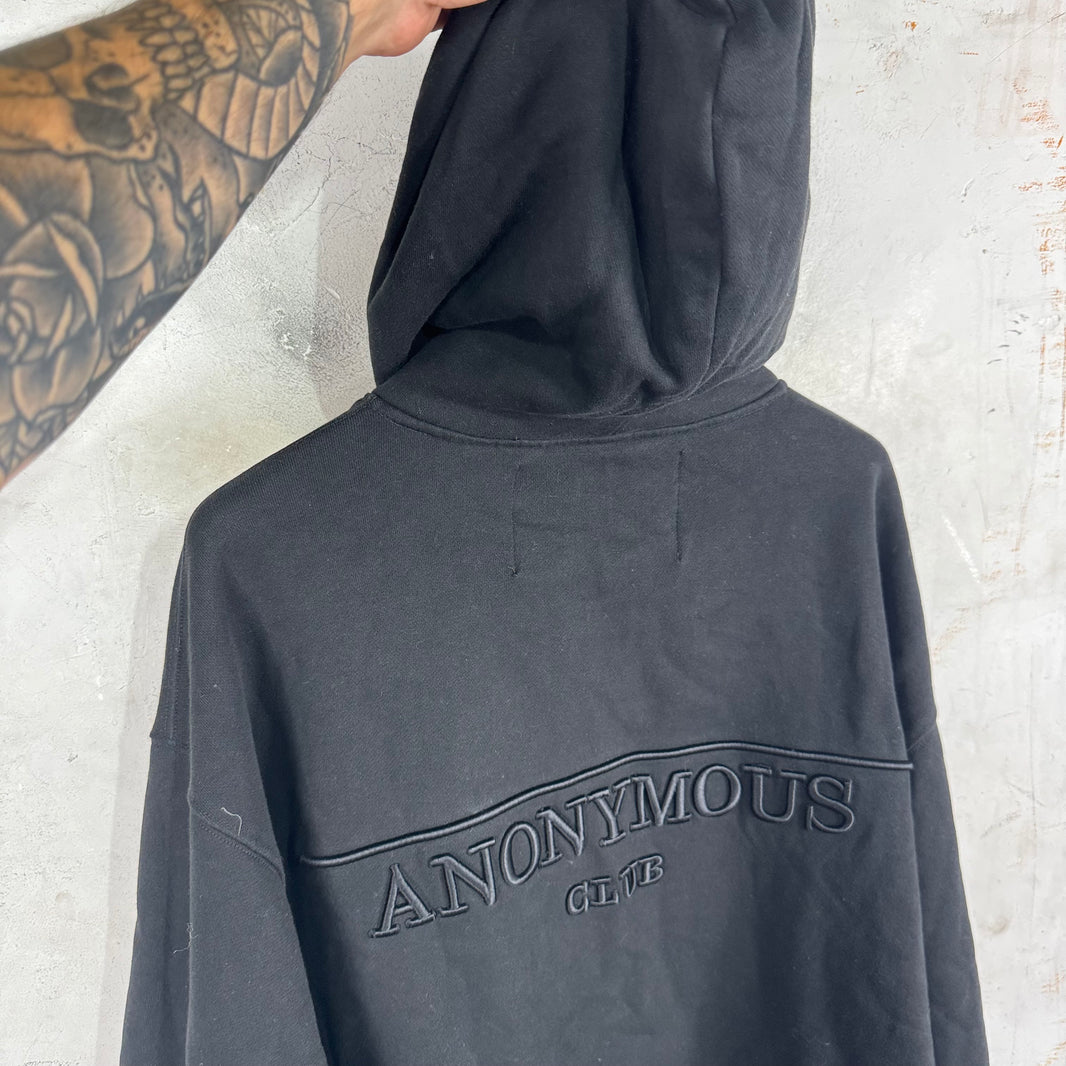 Anonymous Club Tonal Black Logo Hoodie