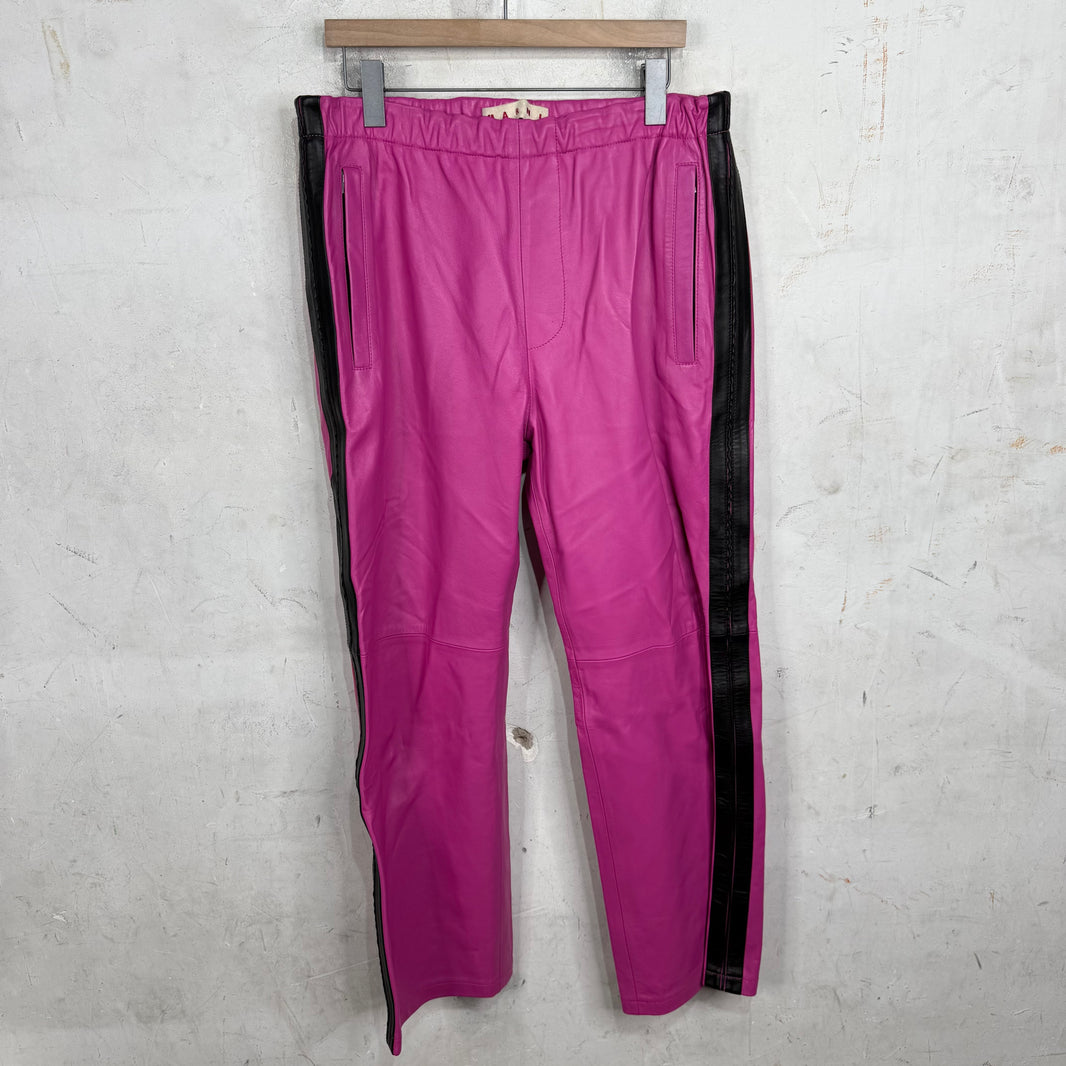 Marni Pink Leather Track Pant
