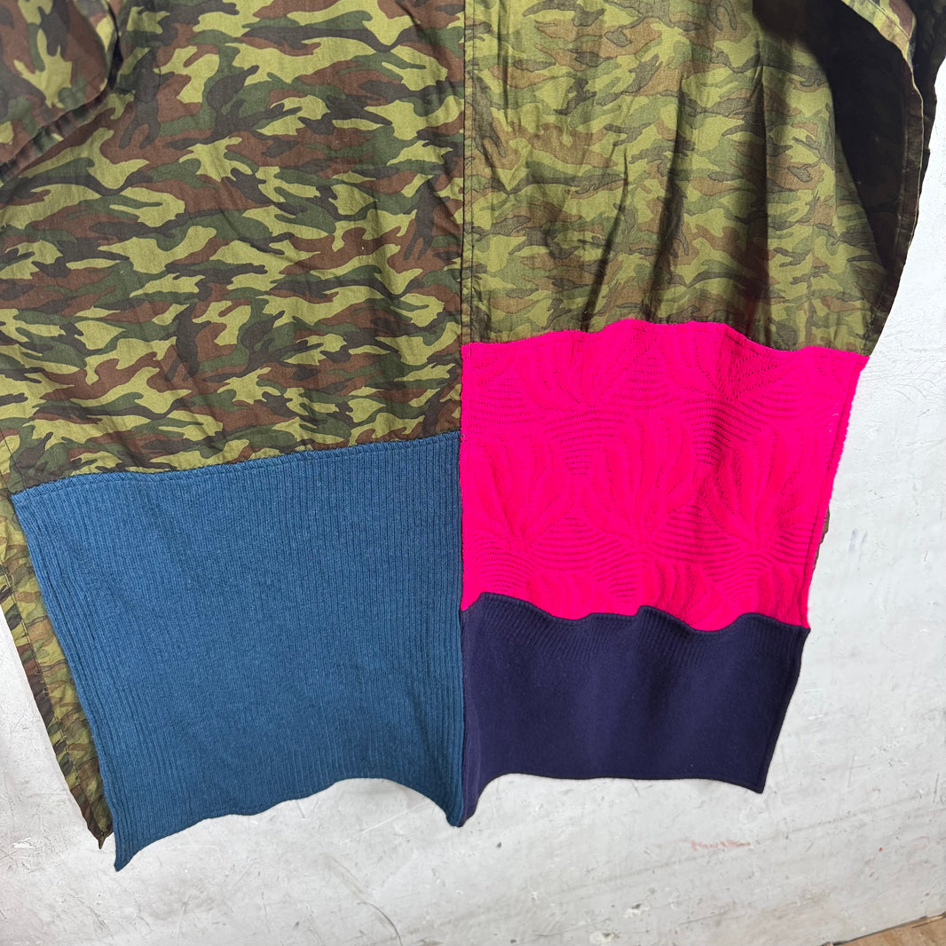 CDG Good Design Shop Camo Patchwork Scarf