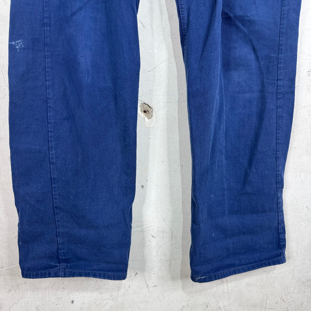 Vintage Blue French Workwear Painter Pants