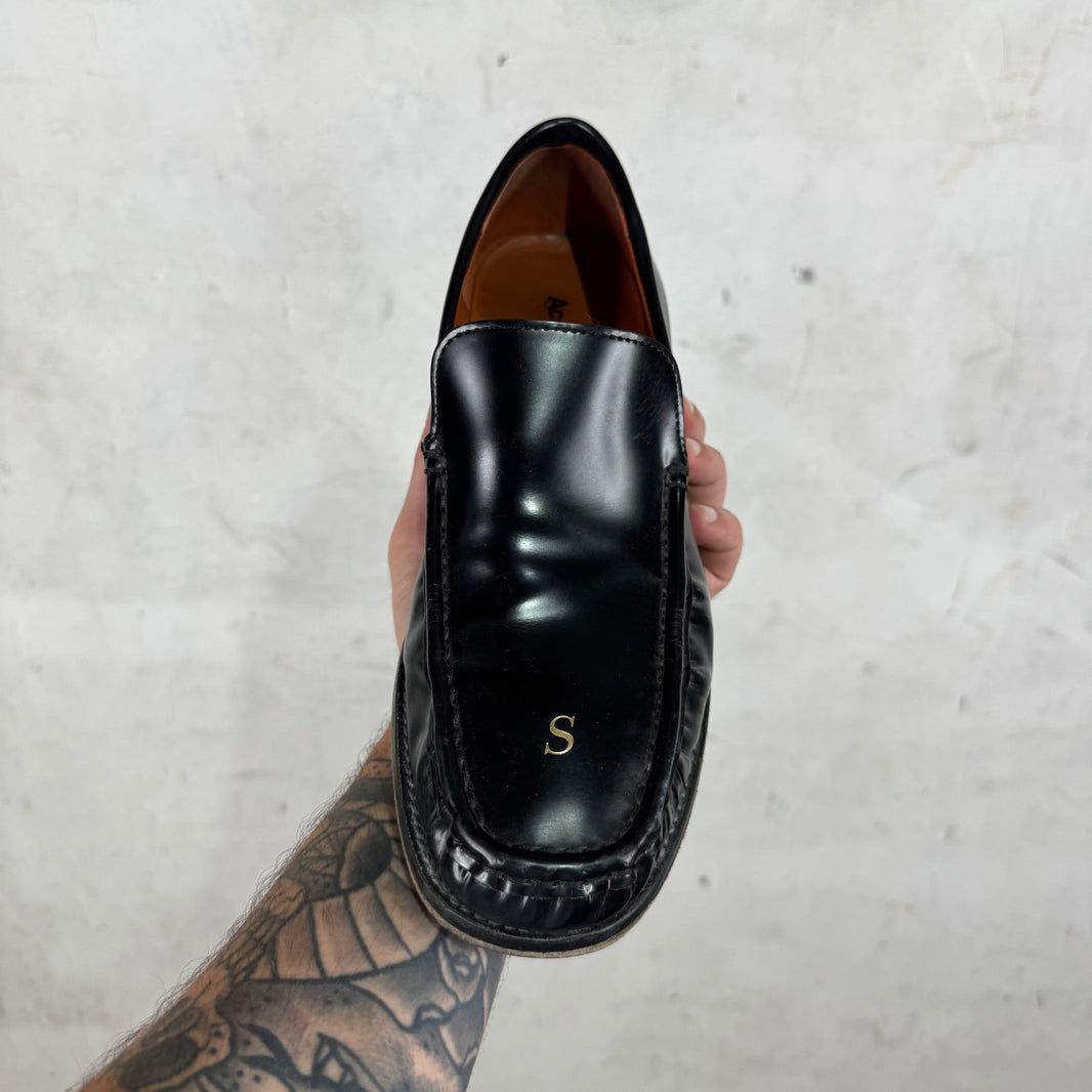Acne Studios Boafer Lettered Loafers