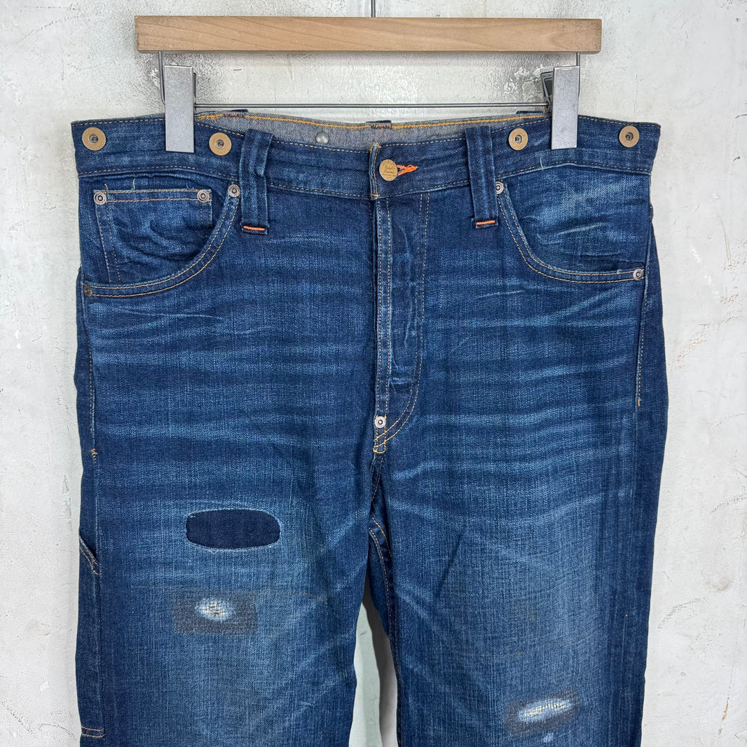 RRL Darkwash Repaired 5P Jeans