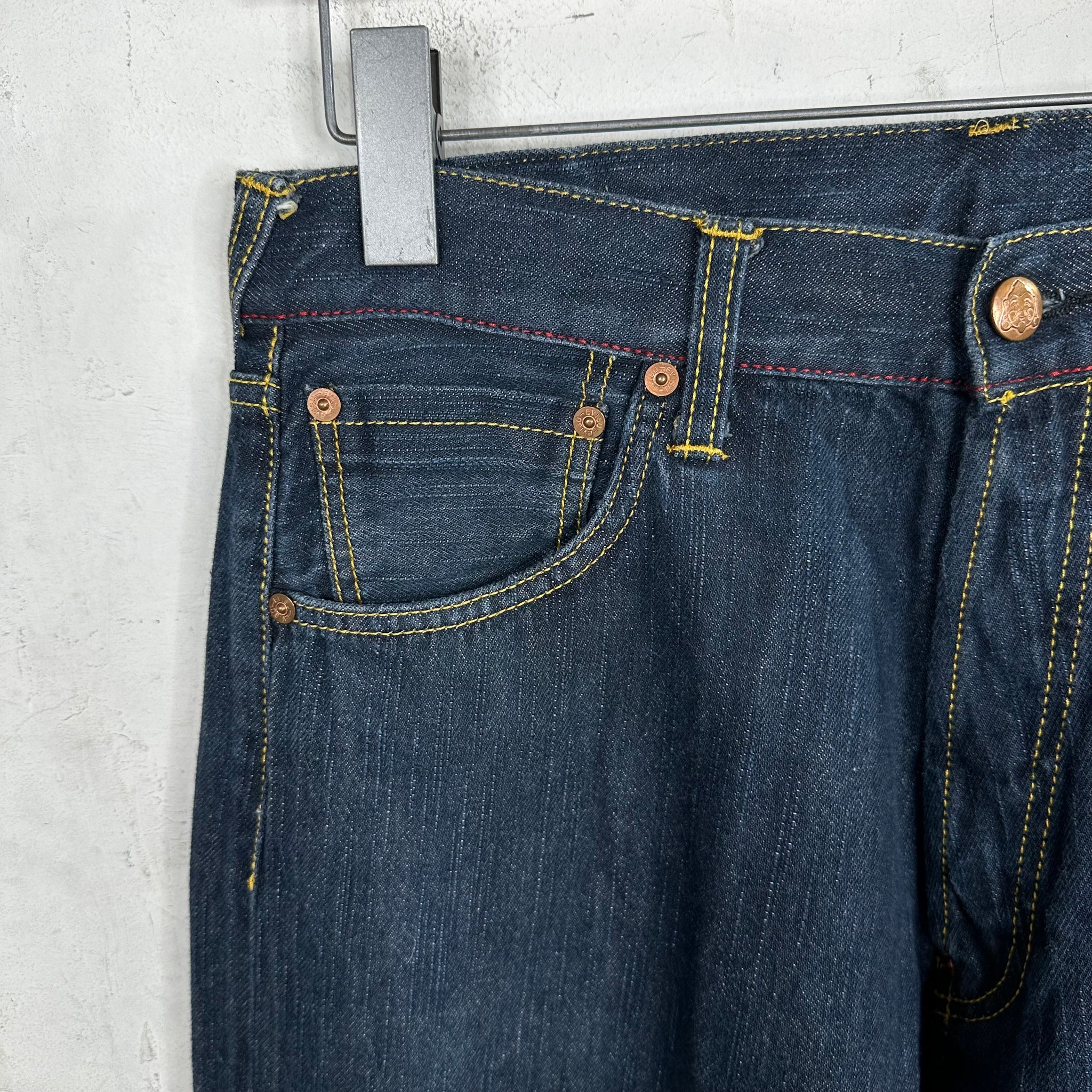 Evisu Red Stitch Denim