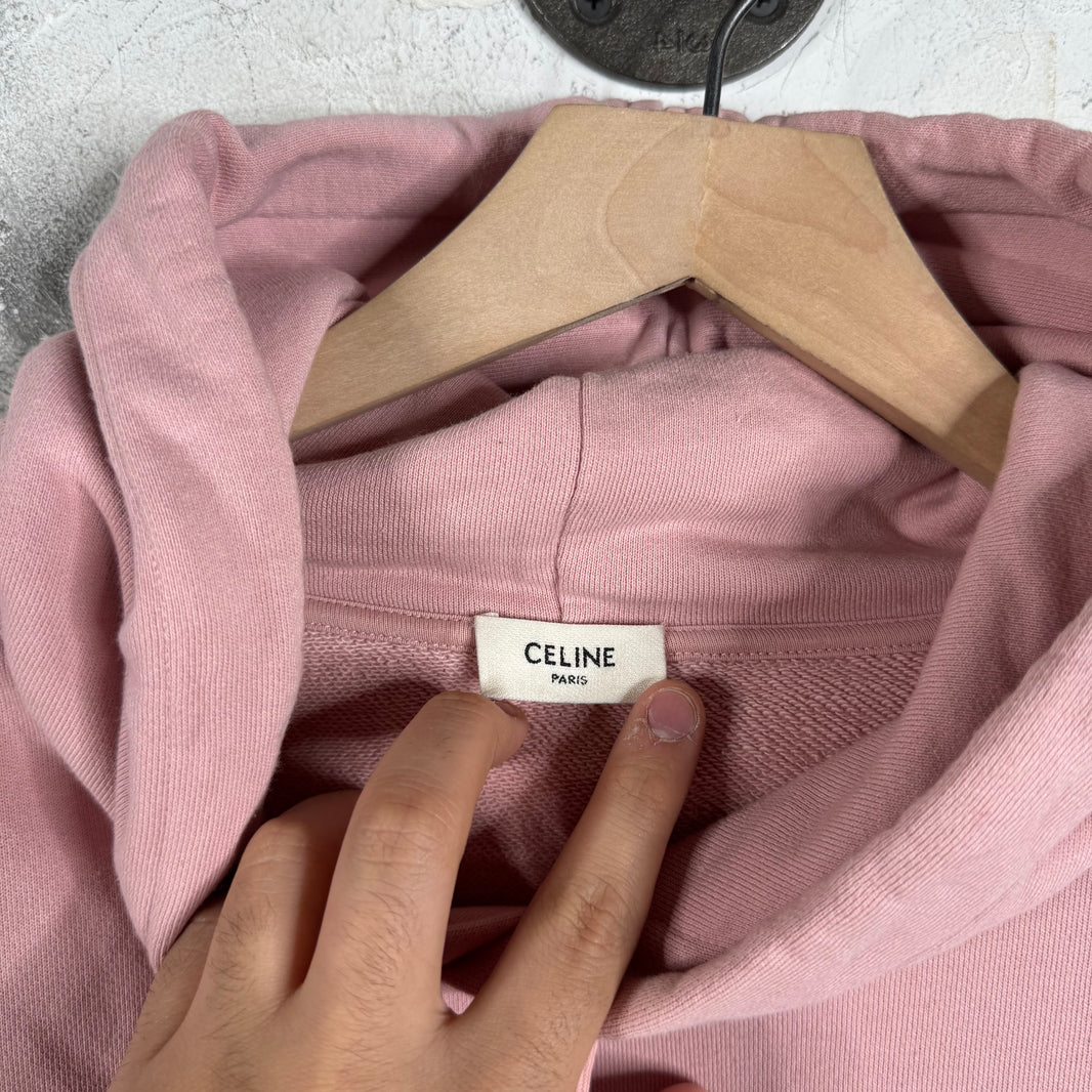 Celine Pink Logo Hoodie