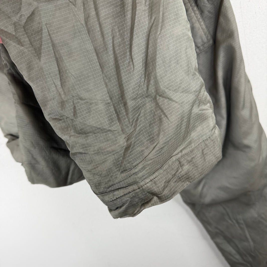DRKSHDW Grey Long Drawstring Nylon Pants